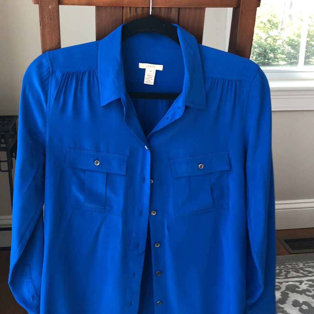 J Crew Blythe silk blouse